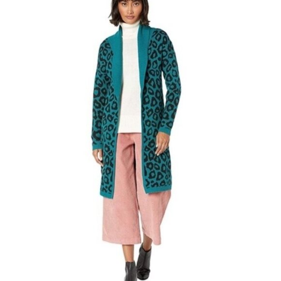 NWT BCBGeneration womans leapord Cardigan S - Picture 7 of 10